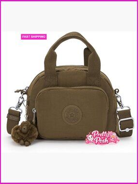 Mini Shoulder Bag with Adjustable Strap - Nylon Pouch Handbag